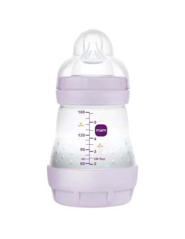 Biberón Easy Start anticólicos rosa 160ml 0-2M | Mam Baby - Nappy.es