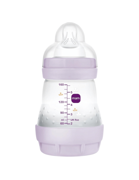 Biberón Easy Start anticólicos rosa 160ml 0-2M | Mam Baby - Nappy.es