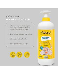 Agua limpiadora sin aclarado 500ml | Mitosyl - Nappy.es 2