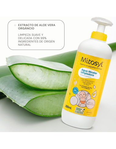 Agua limpiadora sin aclarado 500ml | Mitosyl - Nappy.es