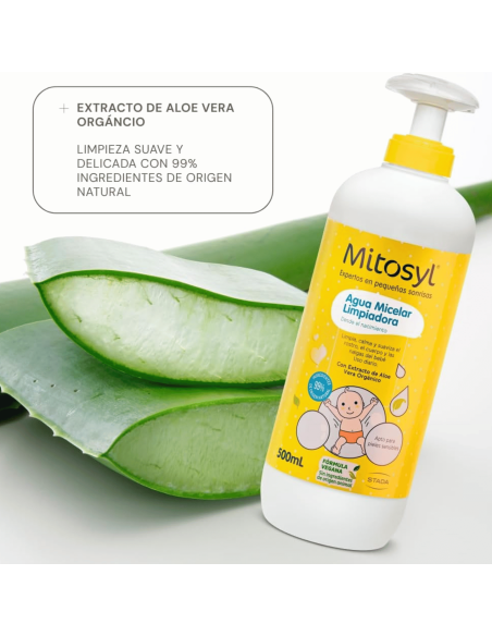 Agua limpiadora sin aclarado 500ml | Mitosyl - Nappy.es