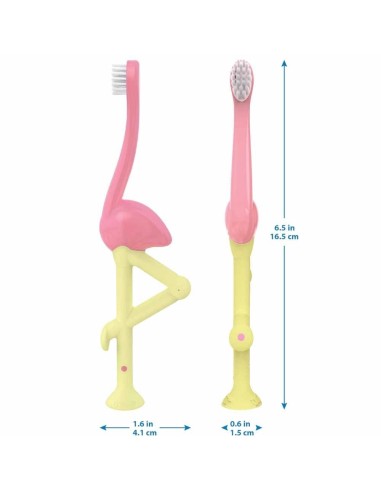 Cepillo de Dientes Infantil Dr. Brown’s Flamenco – Suave y Seguro para Bebés
