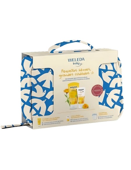 Neceser Baby Infantil con Crema Pañal y Champú Gel de Caléndula