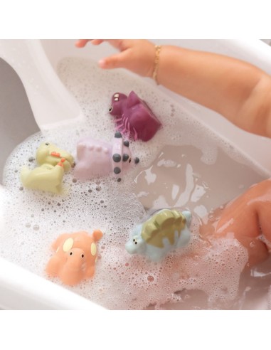 Red de Muñecos de Baño dinosaurios (5 piezas) +4m Kiokids - Nappy.es