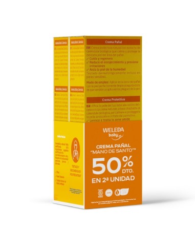 Duplo Weleda Baby Crema Pañal Caléndula 2×75 ml