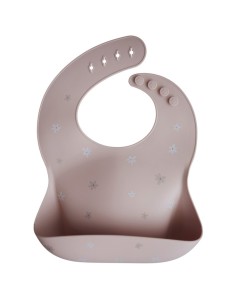 Babero Silicona Solid Morado 26,5x3,5cm Mushie