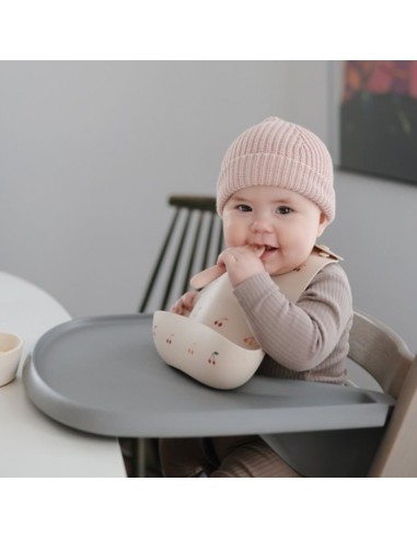 Pack 2 cucharas color Rosa y Beis Solid First Feeding Mushie