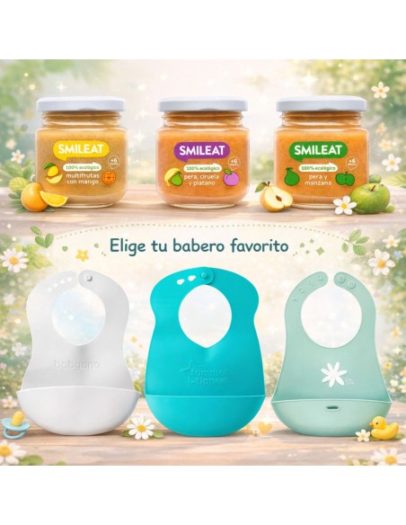 Pack Tarritos Ecológicos Smileat + Babero a elegir