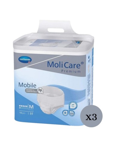 MoliCare® Premium Mobile 6 Gotas Talla M 42 uds | Pants Incontinencia Moderada