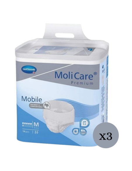 MoliCare® Premium Mobile 6 Gotas Talla M 42 uds | Pants Incontinencia Moderada