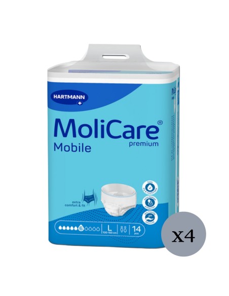 MoliCare® Premium Mobile 6 Gotas Talla L 56 uds | Pants Incontinencia Moderada