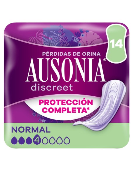 Compresas discreet para pérdidas de orina normal 14uds Ausonia