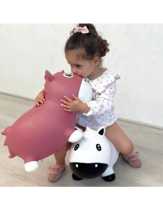 Caballo saltarín rosa Kidzzfarm 2
