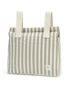 Bolso panera rayas beis 30x34cm koku baby