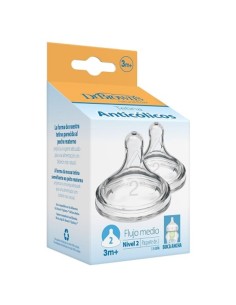 Tetina Options+ Boca Ancha Nivel 2 +3 Meses Dr. Brown's