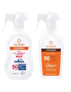 Leche Protectora FPS50 270ml Ecran + Leche Protectora FPS50 270 ml Ecran Sunnique