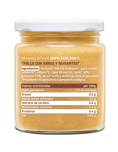 Oferta Potito pollo con arroz ecológico tarrito 230g. +6M Smileat