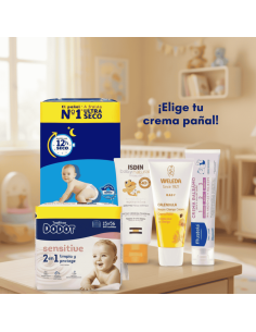 Pack Talla 3 Dodot 186uds + Toallitas Sensitive 840uds + Elegir Crema Pañal 2