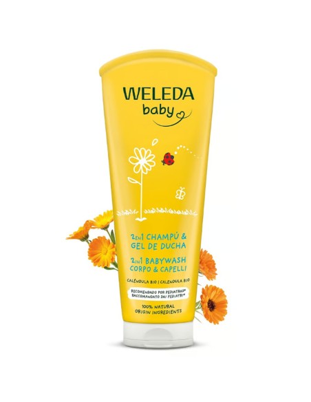 Champú y Gel de Ducha de Caléndula 200ml Weleda