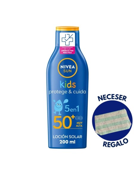 Leche Solar Hidratante SPF 50+ 200ml - NIVEA Sun Kids