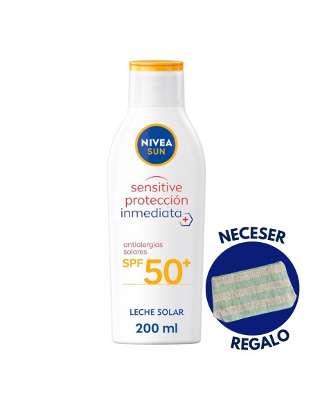 Leche Solar Sensitive SPF50 200ml – NIVEA SUN Protección antialérgicas