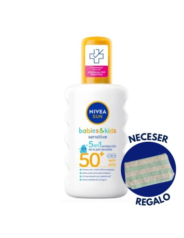 Protección Solar Kids Sensitive 5‑en‑1 SPF 50 200 ml – Nivea Sun