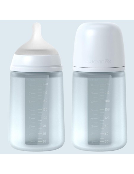 Pack Biberón Anticólicos ZeroZero Suavinex 180 ml con Tetina y Bolsa de Recambio