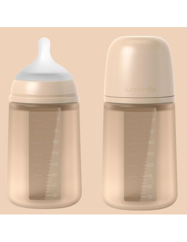 Pack Biberón Anticólicos ZeroZero Suavinex 180 ml con Tetina y Bolsa de Recambio