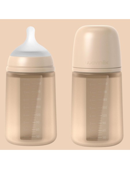 Pack Biberón Anticólicos ZeroZero Suavinex 180 ml con Tetina y Bolsa de Recambio