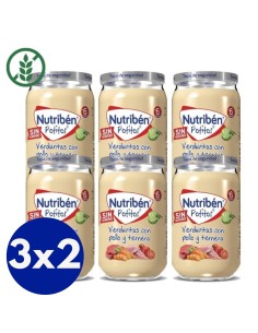 Potito Verduritas con Pollo y Ternera | Nutribén - Nappy.es