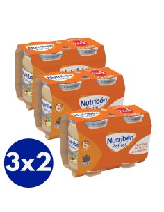 Oferta Pack 6uds. Potitos macedonia con cereales sin gluten Nutribén