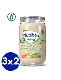 Potito Crema de Patatas, Puerro y Zanahoria | Nutribén - Nappy.es