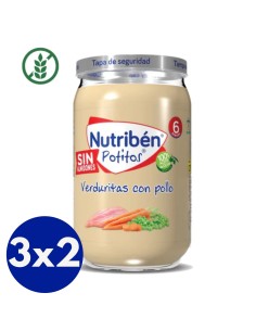 Potito Verduritas con Pollo Tarrito 235g +6M Nutribén