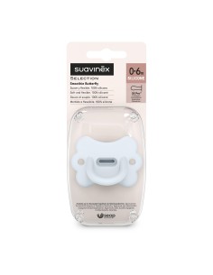 Chupete todosilicona selection smoothie butterfly azul 0-6m Suavinex 2