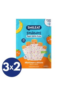 Oferta Smilado albaricoque y plátano ecológico 250g. (5 uds) +6M. Smil