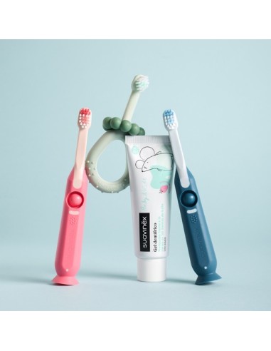 Cepillo dientes rosa 0-2A | Suavinex - Nappy.es