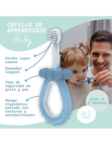 Cepillo dientes rosa 0-2A | Suavinex - Nappy.es