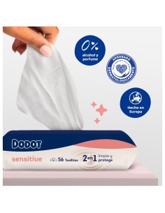 Pack 3 cajas Toallitas Dodot Sensitive 2520uds (cada Caja con 15 paquetes) Dodot 2