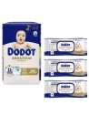 Pack Dodot Sensitive Talla 2 174 uds + Toallitas Dodot Aqua Pure 144 uds (cuidado completo del bebé)