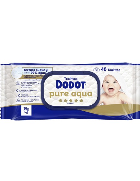 Pack Dodot Sensitive Talla 2 174 uds + Toallitas Dodot Aqua Pure 144 uds (cuidado completo del bebé)