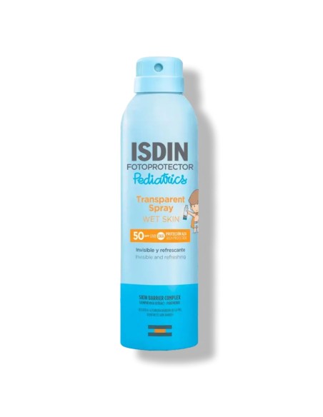 Fotoprotector ISDIN Transparent Spray Wet Skin Pediatrics SPF50