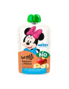 Pouch Manzana Plátano BIO Disney 100g Be Plus – Snack Infantil Ecológico