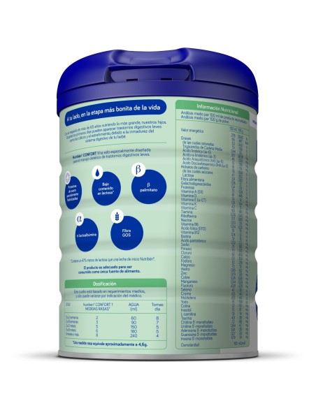 Leche de formula Confort 1 Nutribén 800g - Leche infantil - Nappy.es