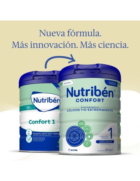 Leche de formula Confort 1 Nutribén 800g - Leche infantil - Nappy.es