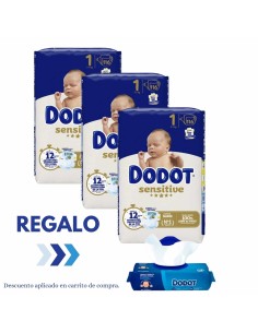 Pack Dodot talla 1 sensitive con 348uds Sensitive: pack dodot - nappy