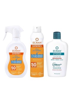 Pack Solar Bebé Ecran SPF50 – Leche Protectora + Bruma + Aftersun