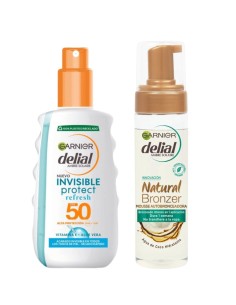 Pack Solar + Autobronceador Garnier Delial SPF50 – Protección y Bronceado