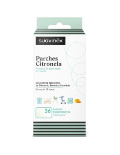 Parches Antimosquitos Citronela Suavinex 36 uds – Protección Bebé