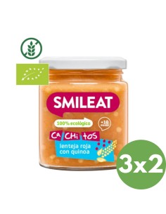 Oferta Tarrito de CA-CHI-TOS de lenteja roja con quinoa. 230g +10M Smi