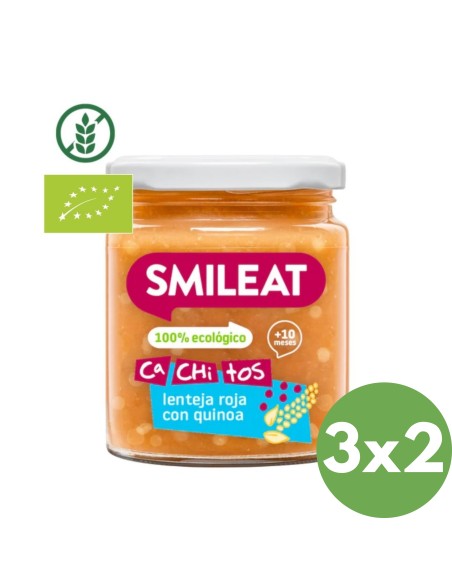 Oferta Tarrito de CA-CHI-TOS de lenteja roja con quinoa. 230g +10M Smi